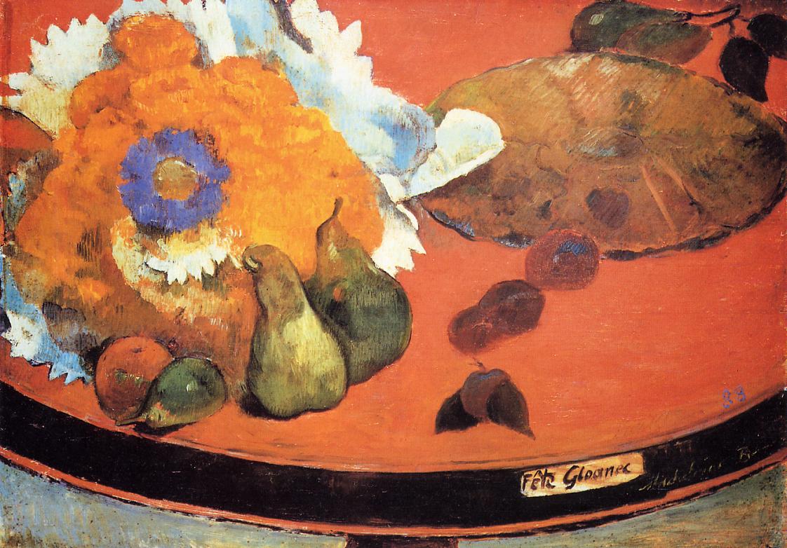 Still Life, Fete Gloanec - Paul Gauguin Painting